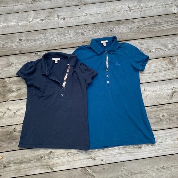 LOT OF 2 Vintage Burberry Brit Button Up Shirts XS - Picture 5 of 5